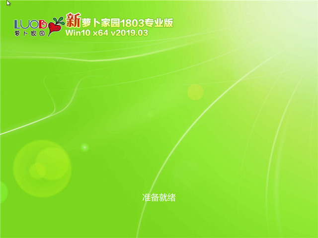 萝卜家园 Win10 x64(1803专业版)v2019.03