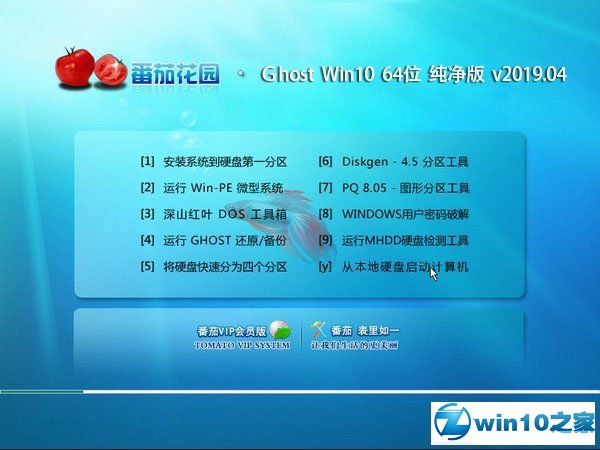 番茄花园 Ghost Win10 64位 纯净版 v2019.03