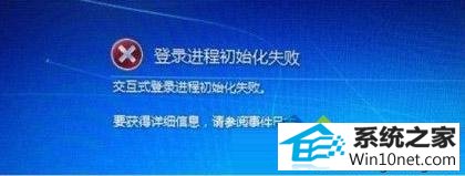 win10系统开机后出现“登录初始化进程失败”的图文步骤